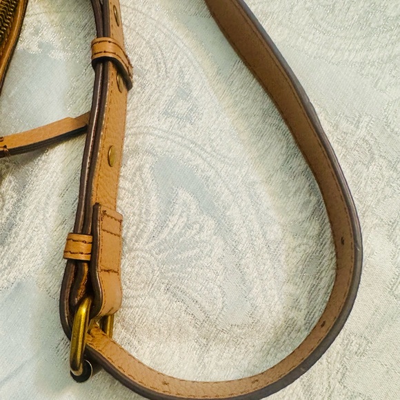 American Leather Crossbody Bag in Tan - Picture 6 of 11